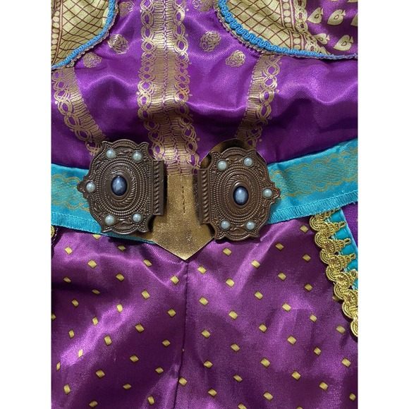 DISNEY PRINCESS JASMIN ALADDIN COSTUME PURPLE SIZE SMALL 4-6X - Read!! - Picture 3 of 6